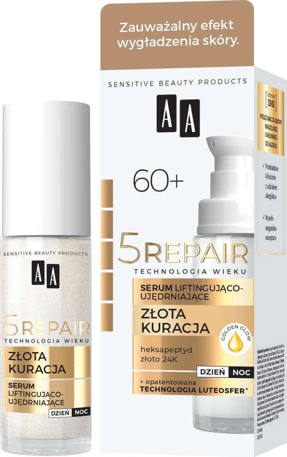 Serum lifting AA Technologia Wieku 5Repair 60+ për femra, 30ml