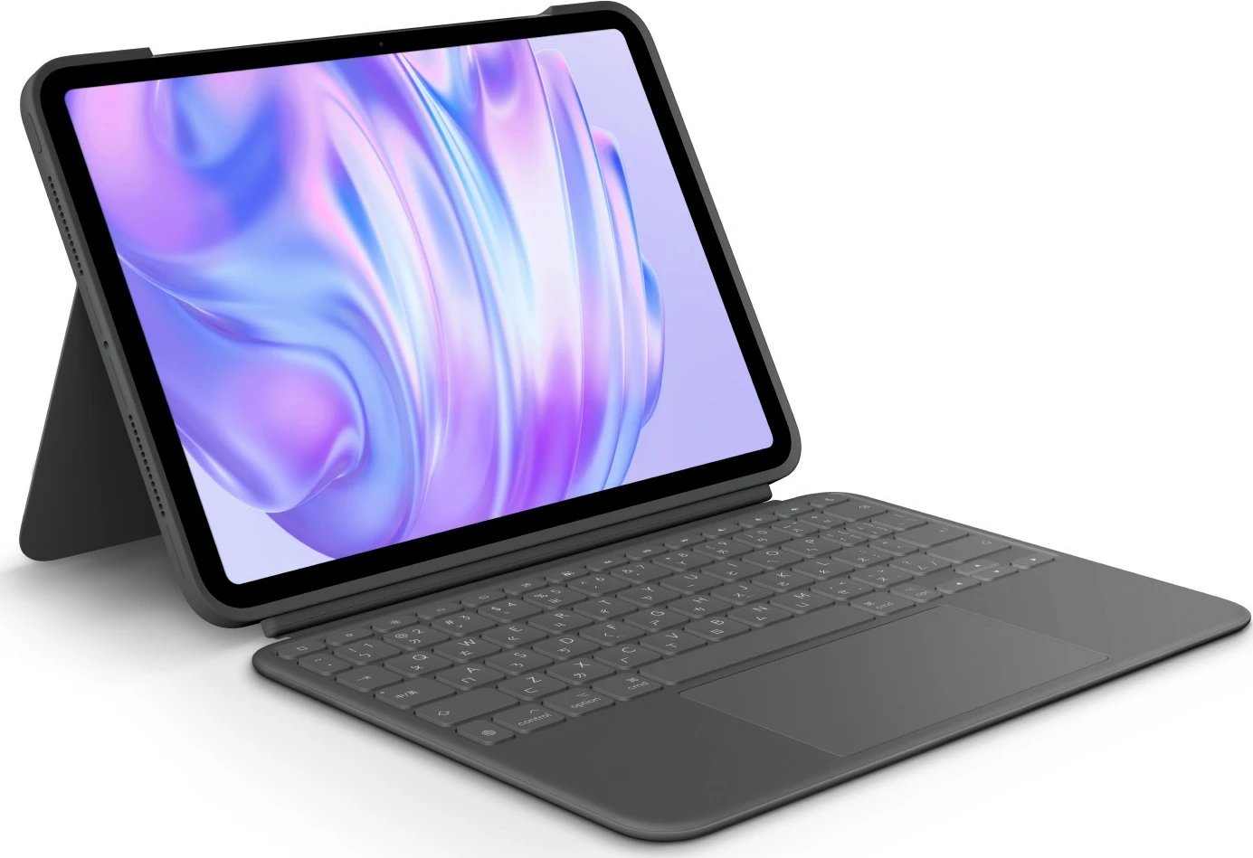 Mbështjellës me tastierë Logitech Combo Touch, QWERTZ, Trackpad, për iPad Pro 11-inch, Grafit