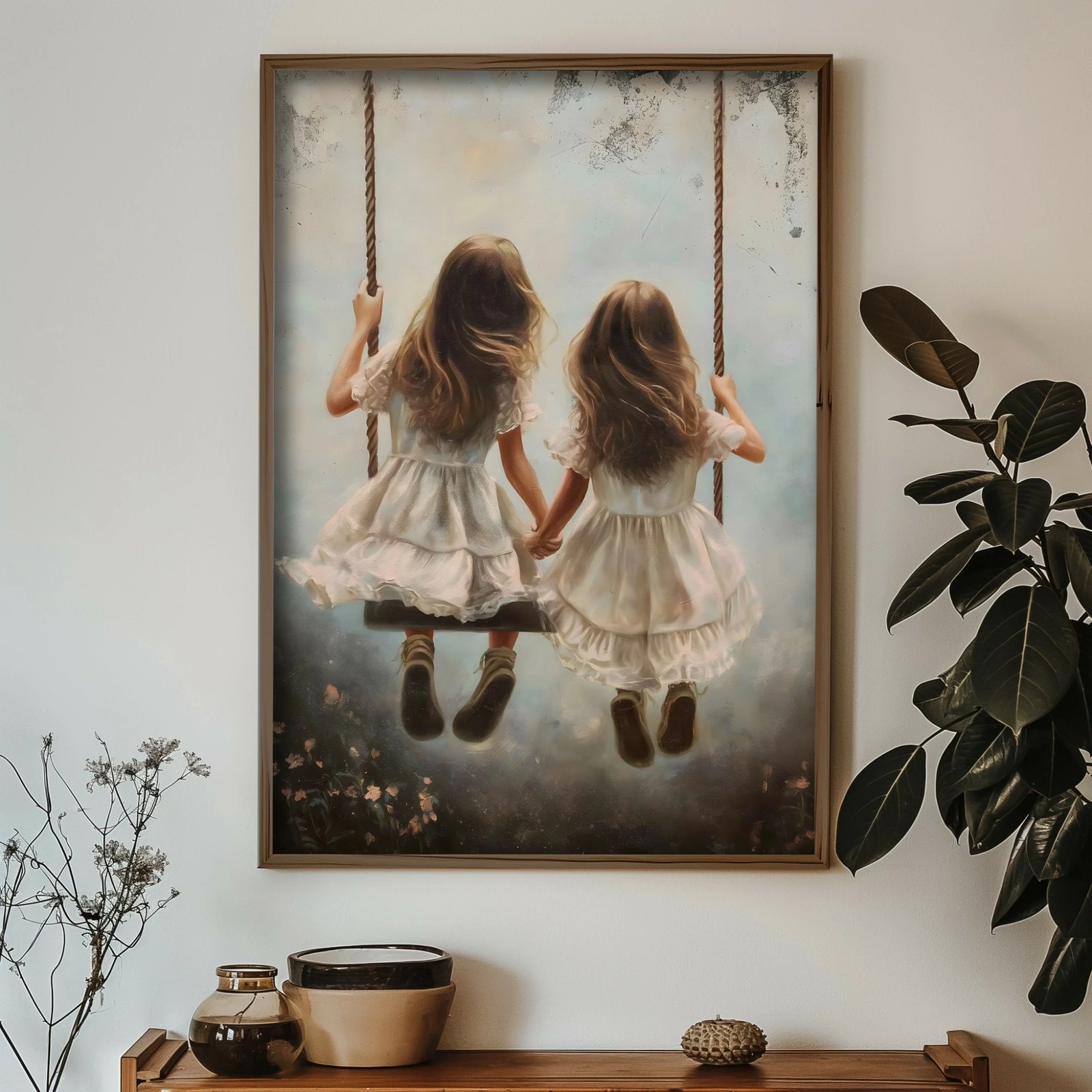 Pikturë dekorative me kornizë, MDF, shumëngjyrëshe, Wallity, GE238-L