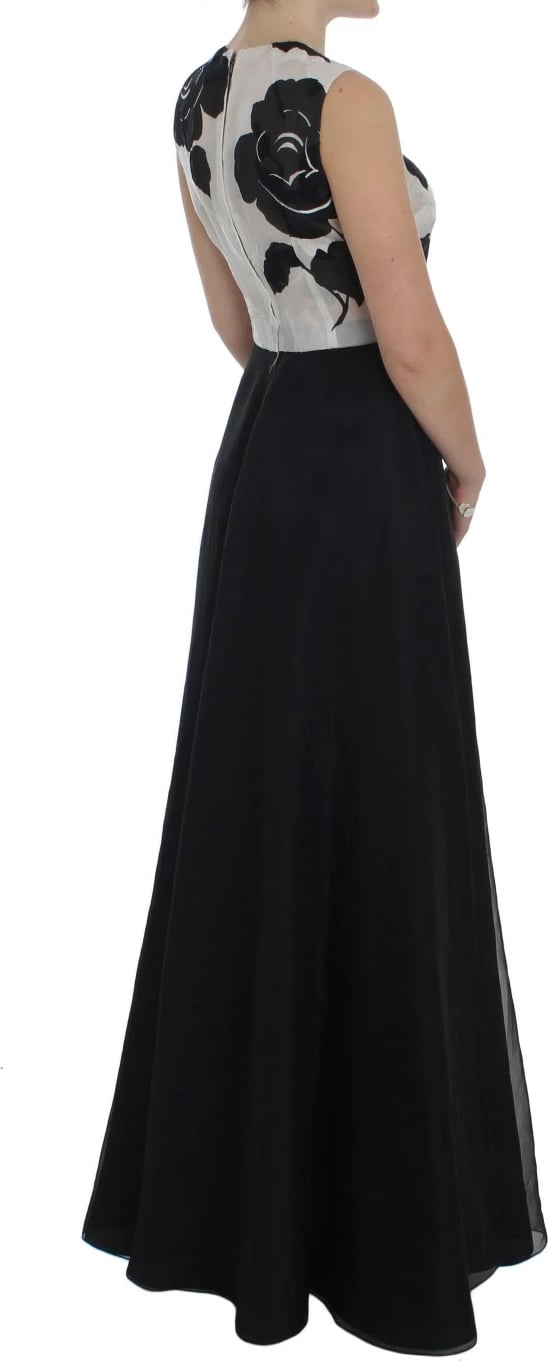 Fustan solemn për femra Dolce & Gabbana, i zi / i bardhë