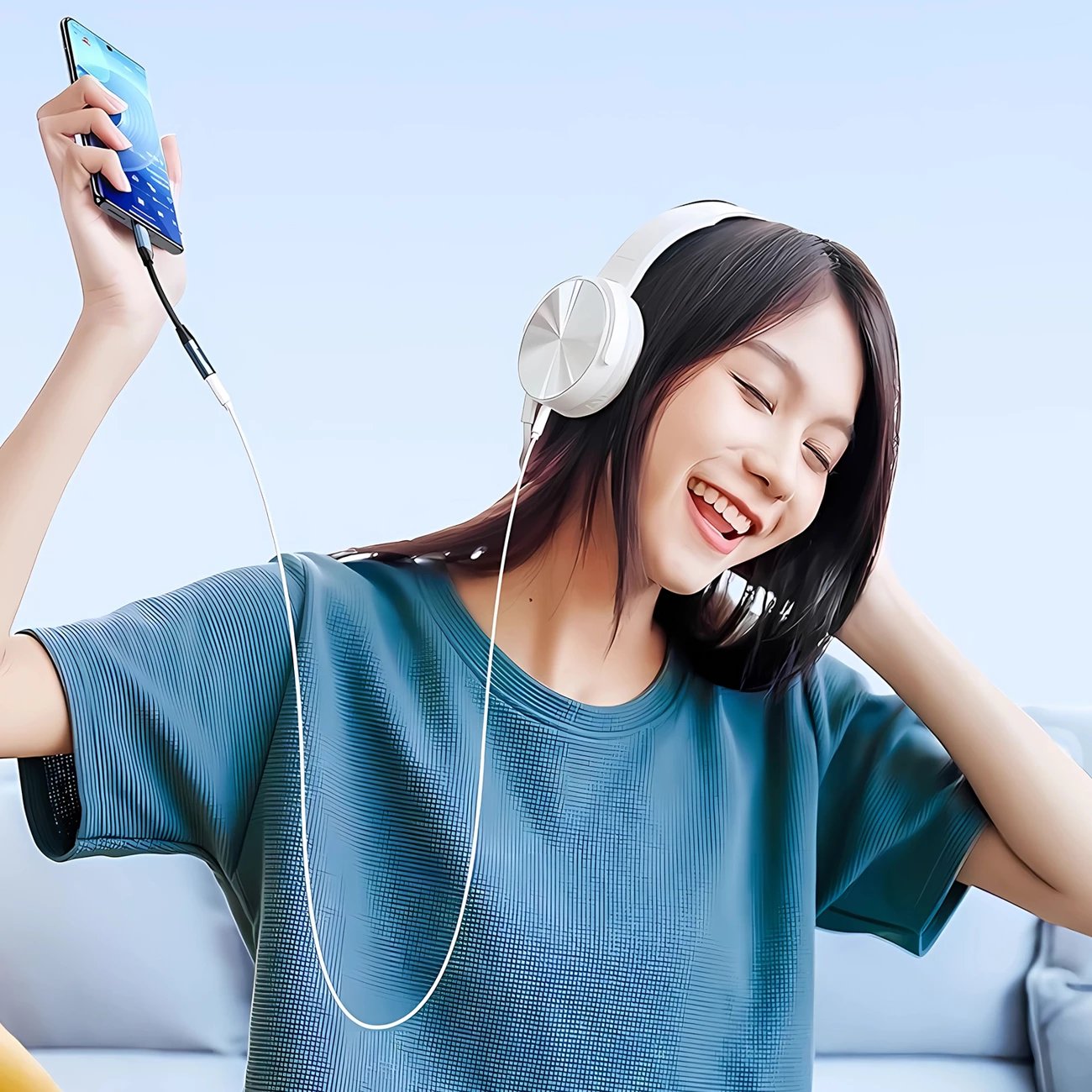 Përshtatës USB-C në 3.5 mm mini jack, Wozinsky, WACM-01, HiFi audio, OMTP/CTIA, alumini, i zi