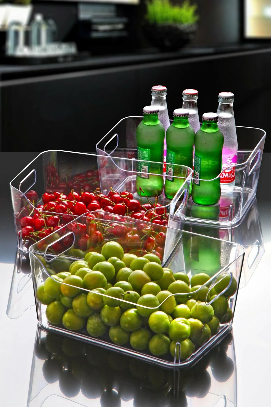 Set organizues frigoriferi (3 copë), Hermia, CLRORG05-3, transparent