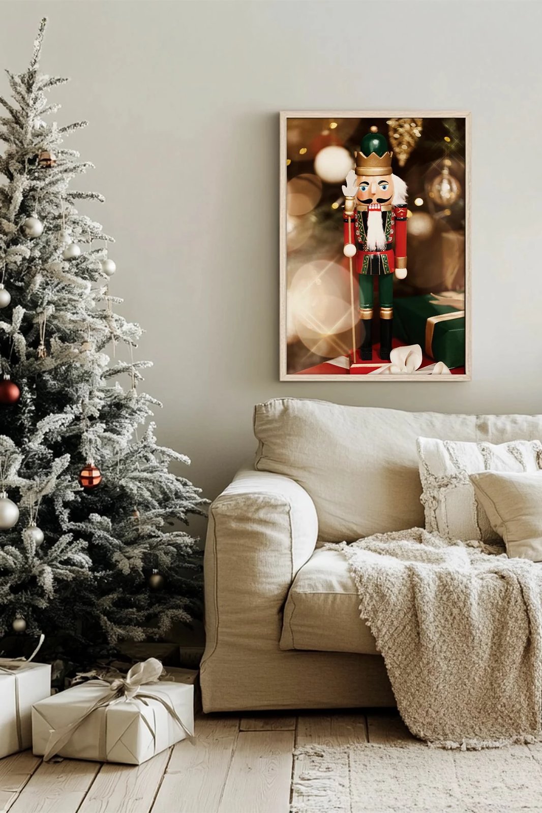 Pikturë dekorative me kornizë, Wallity, Nwyearsngmdl59, shumëngjyrëshe, 33x48cm