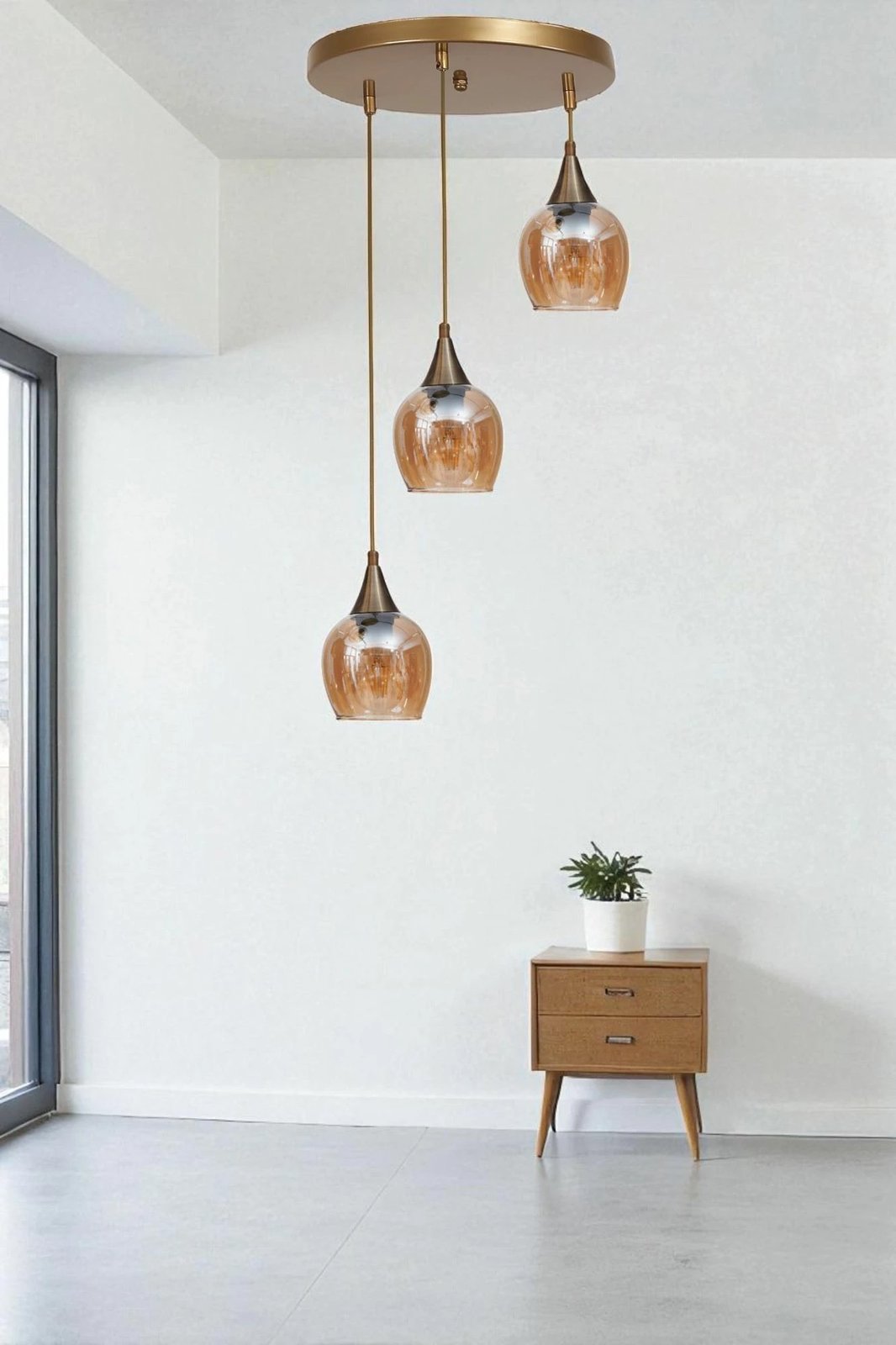 Llambë tavani Opviq, ngjyrë mjaltë dhe ari, 9062-3