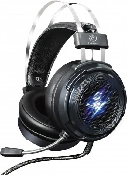 Kufje gaming Rebeltec THOR 7.1 Virtual Surround, me mikrofon, USB, e zezë