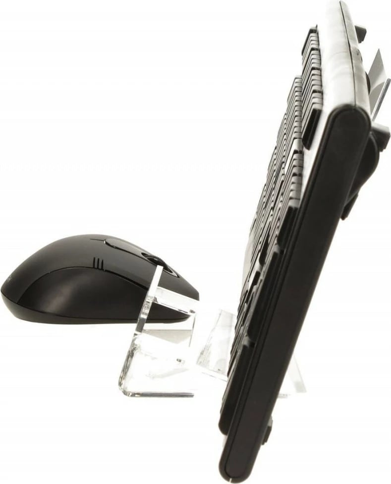 Set tastierë dhe maus A4 Tech 7100N, wireless, USB, i zi