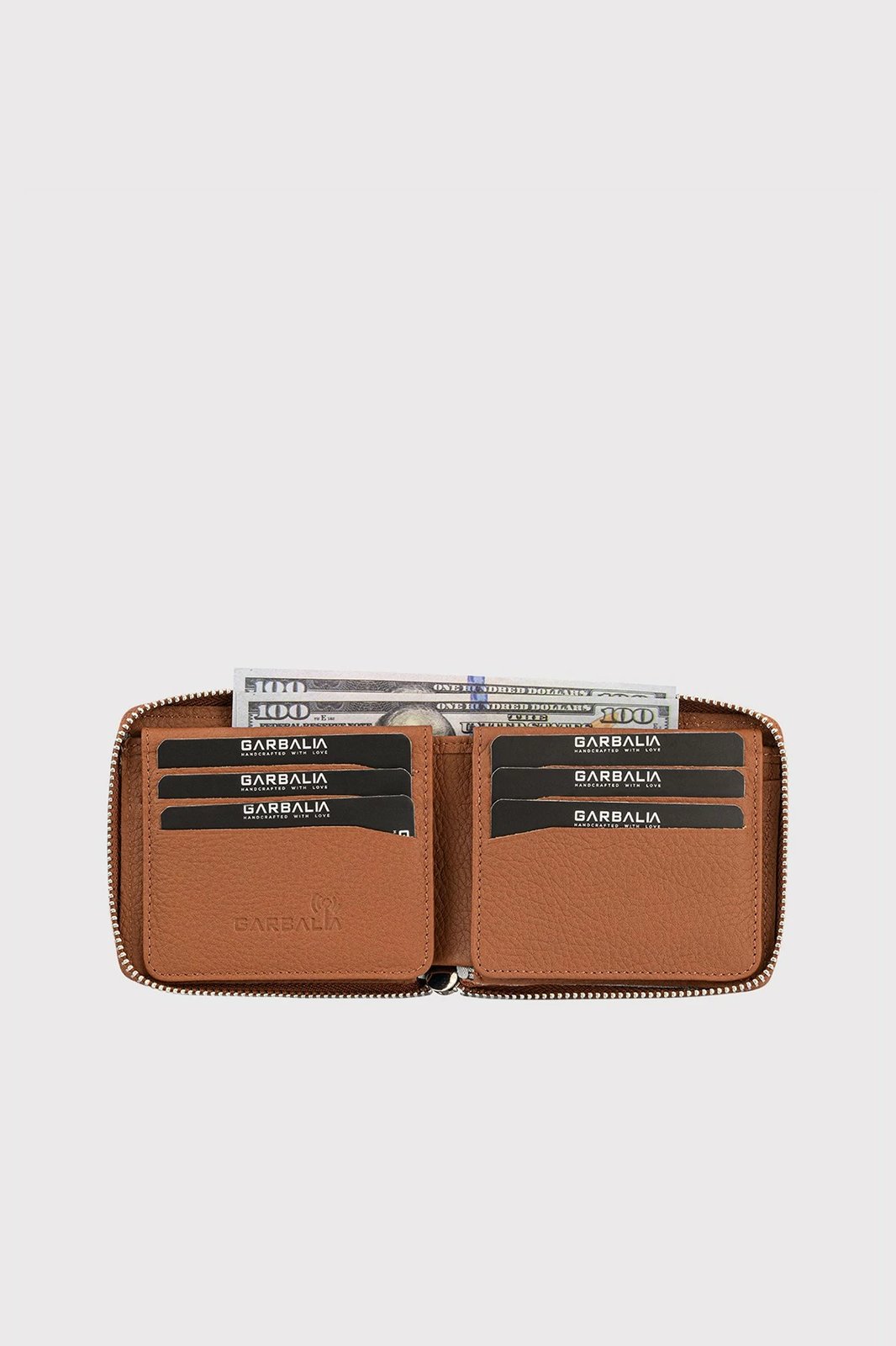 Portofol unisex Zoozie Bags Carole, ngjyrë tan, lëkurë natyrale