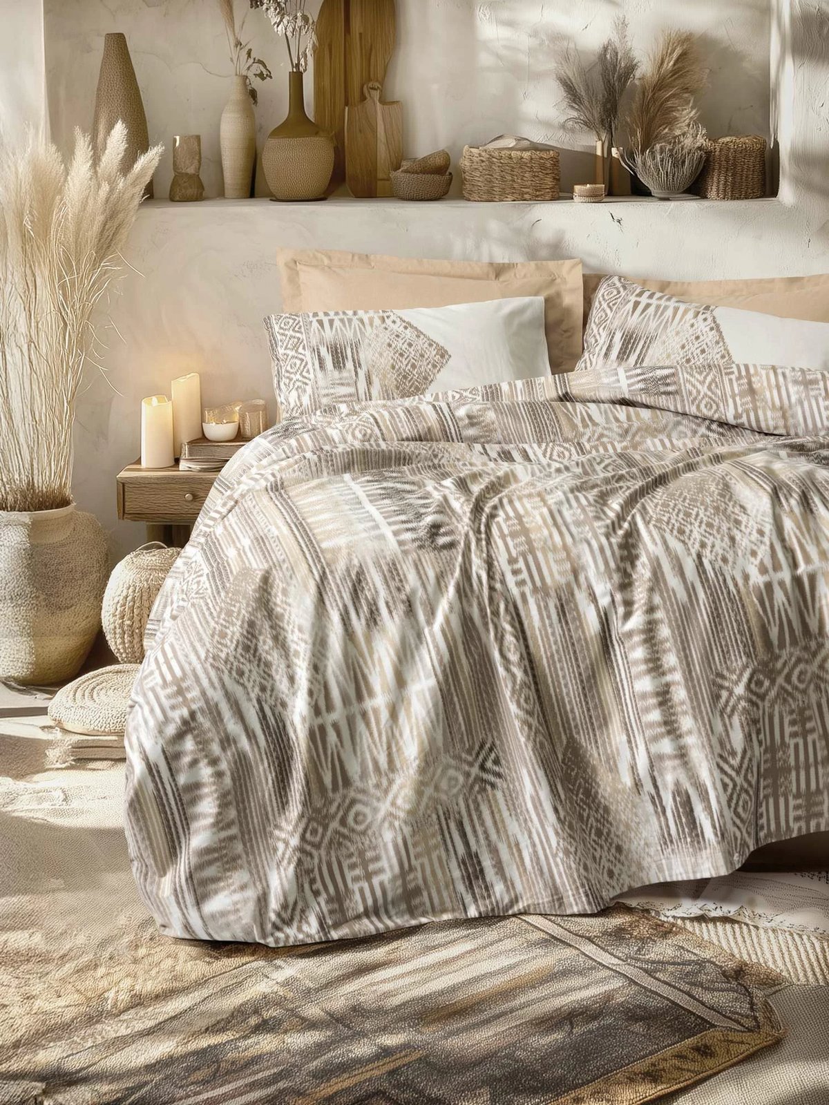 Set mbulesë për jorgan njëpersonësh, ngjyrë karamel, L'Essentiel Linge de Maison, Amara