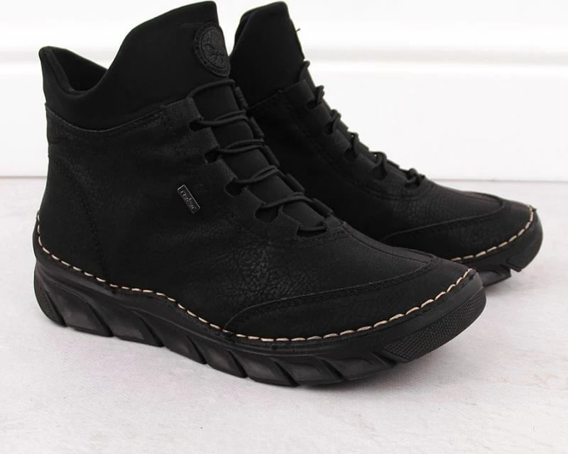 Çizme të izoluara për femra Rieker 55069-00, të zeza