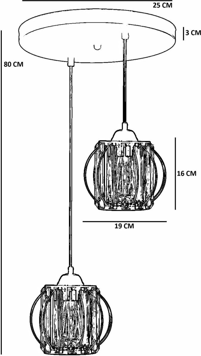 Llambë tavani Opviq, ngjyrë ari, 9043-2