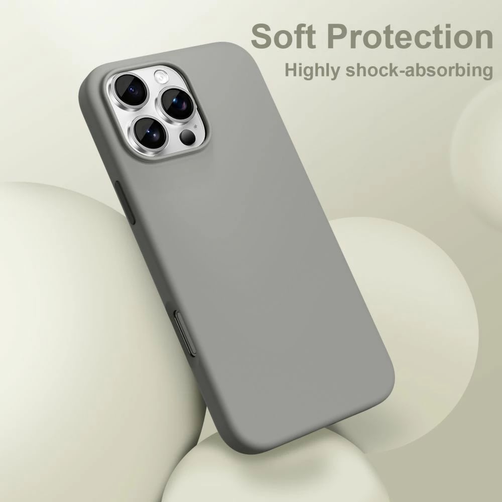 Mbështjellës Tech-Protect Silicone MagSafe për iPhone 16 Pro, Gri