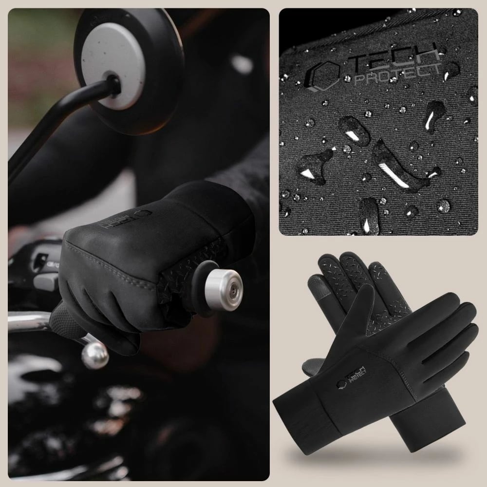 Doreza Tech-Protect WG01 me touch tips, L, të zeza