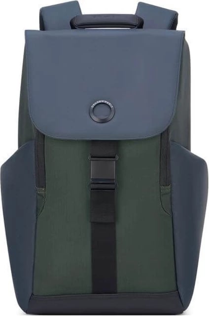 Çantë shpine për laptop DELSEY Military, 16", e kaltër/e gjelbër