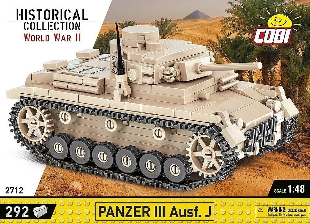 Set ndërtimi COBI Panzer III Ausf. J, ngjyrë kafe e lehtë