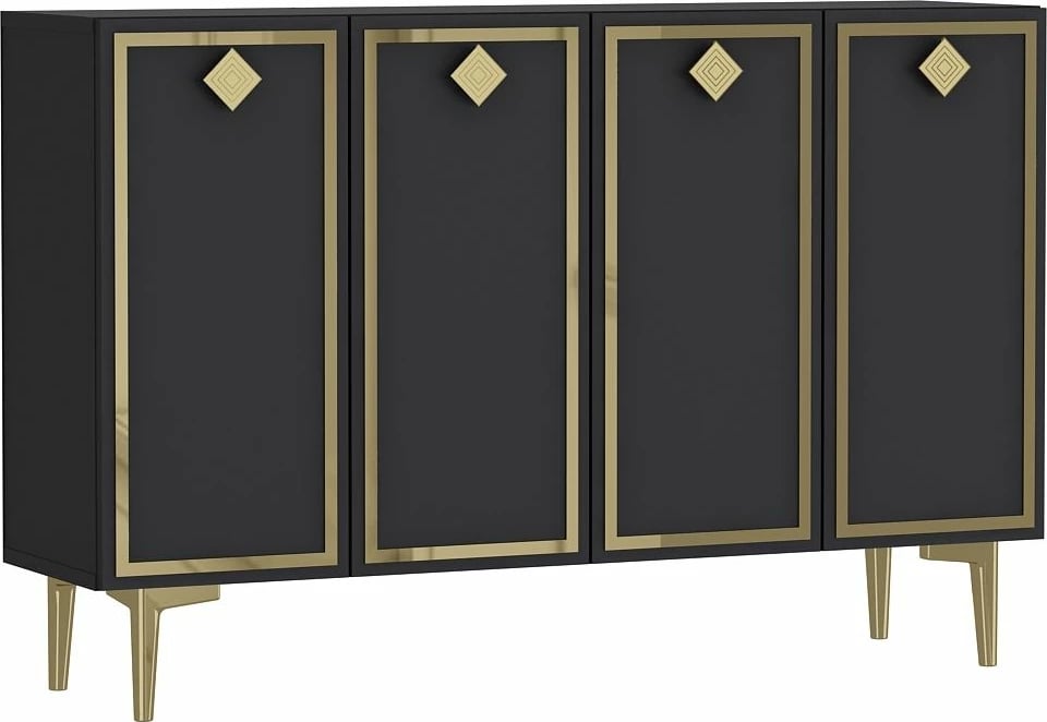 Konsolë Skye Decor, anthracite, gold, 8159KM-1