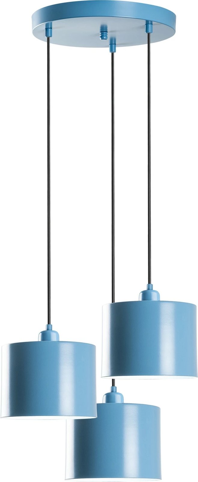 Llambë tavani Opviq, Duz - 195, ngjyrë kaltër e çelët, 3 llampa