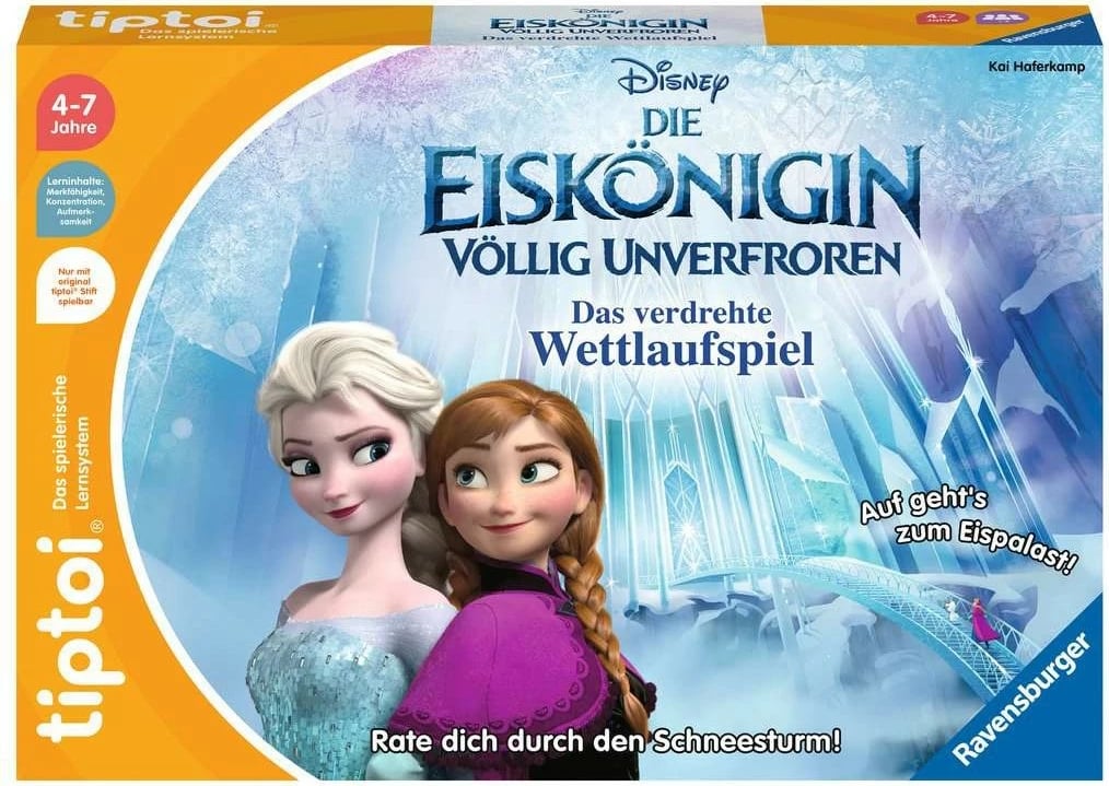 Lojë tavoline edukative Ravensburger tiptoi Disney Frozen, për fëmijë, shumëngjyrëshe