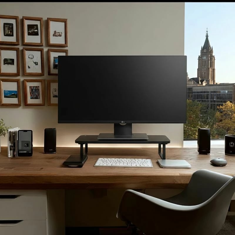 Mbajtëse monitori/laptopi Maclean, e zezë