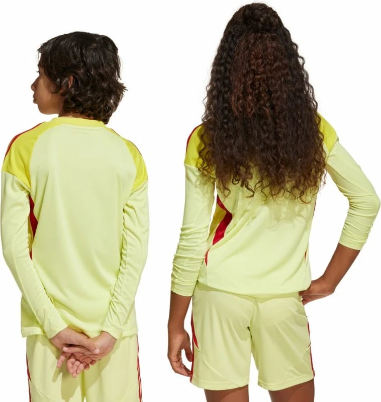 Fanellë portieri për fëmijë adidas, e verdhë dhe e kuqe