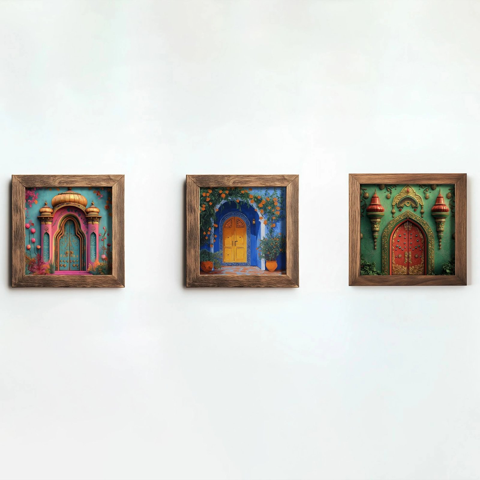 Pikturë dekorative me kornizë MDF (3 copë), Wallity, UKZM072