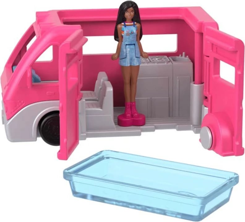 Set lodrash Barbie Mini BarbieLand, Mattel HYF38/HYF39, automjet kampist, shumëngjyrësh