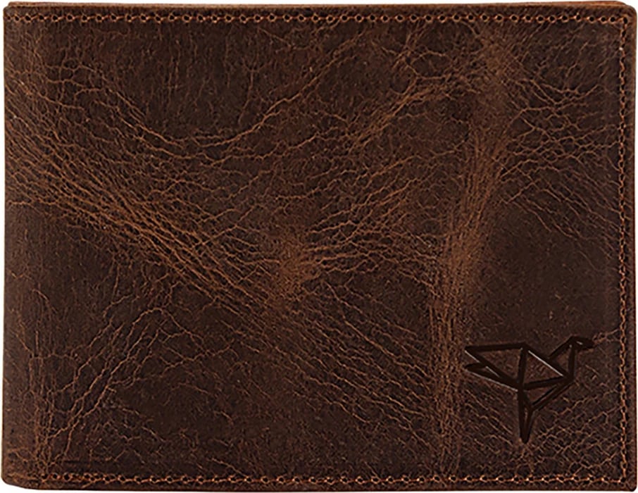 Portofol për burra, lëkurë origjinale, ngjyrë kafe, Jackson Crazy