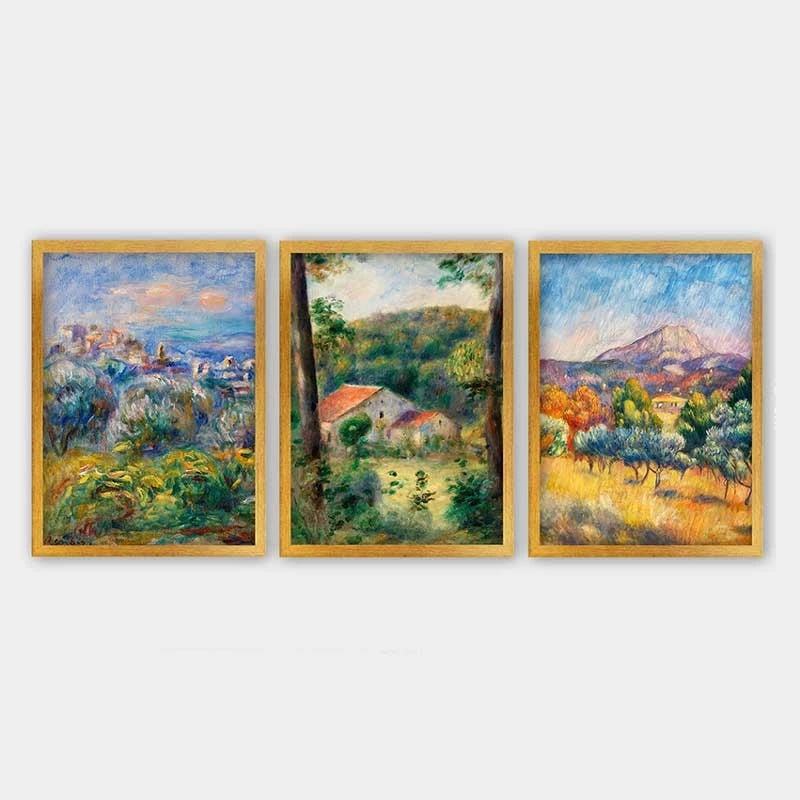 Pikturë dekorative me kornizë (3 copë), Wallity, 3AC_UN894988_3545