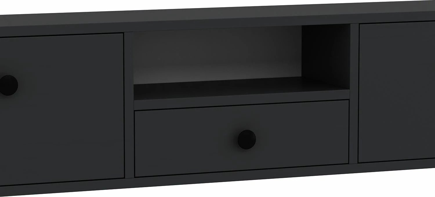 Komodë TV Skye Decor, anthracite, e zezë, 1301-DROP-1