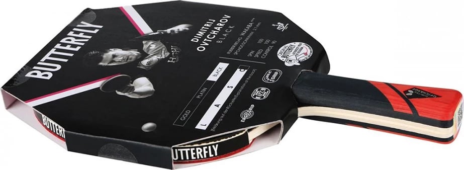 Reket ping pong Butterfly për meshkuj, i zi