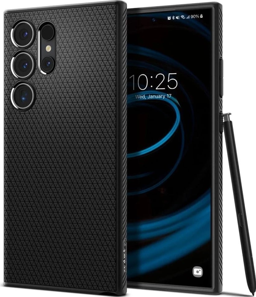 Mbështjellës për Celularin Samsung Galaxy S24 Ultra, Spigen Liquid Air, ngjyrë e zezë matte