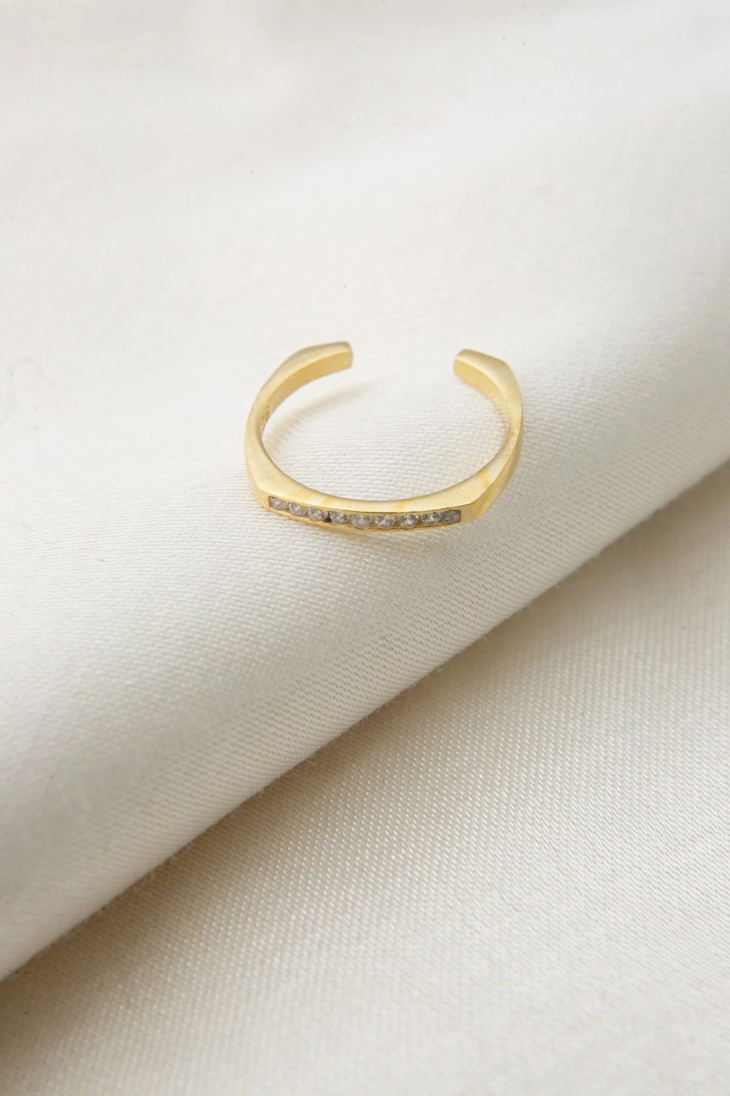 Unazë argjendi Elika, ngjyrë ari, FA182942A