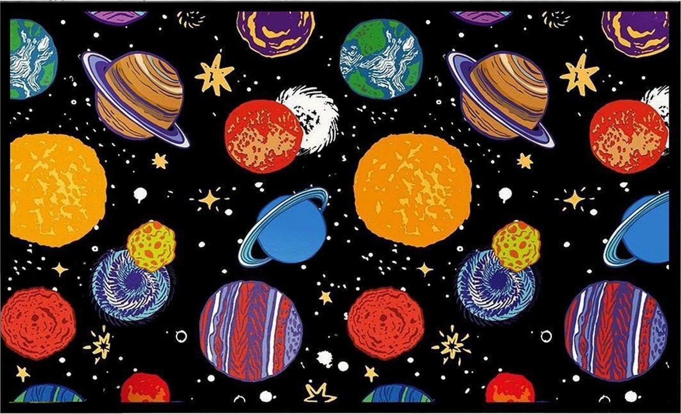 Shilte hyrëse PVC, dizajn galaksie, shumëngjyrëshe, 40x60cm