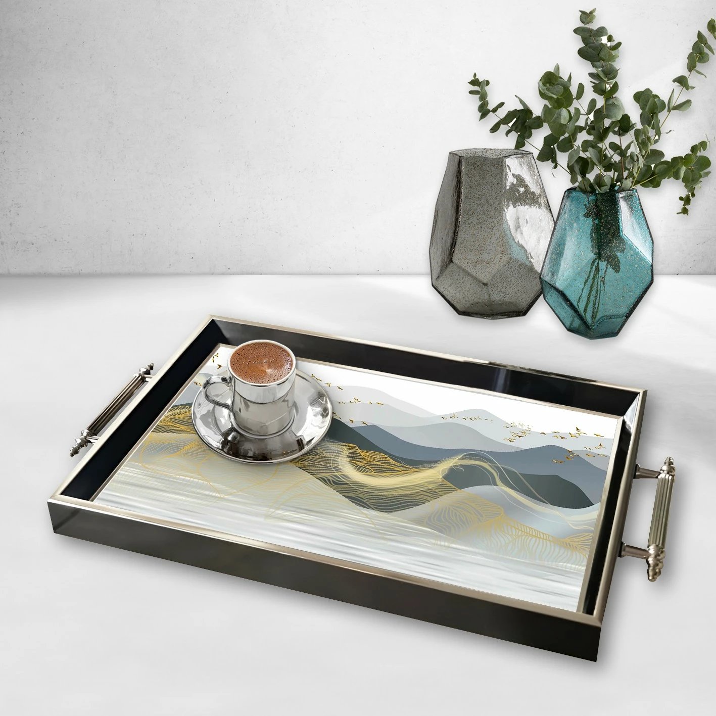 Tabaka xhami me dizajn artistik, shumëngjyrëshe, Aberto Design, TPG9806