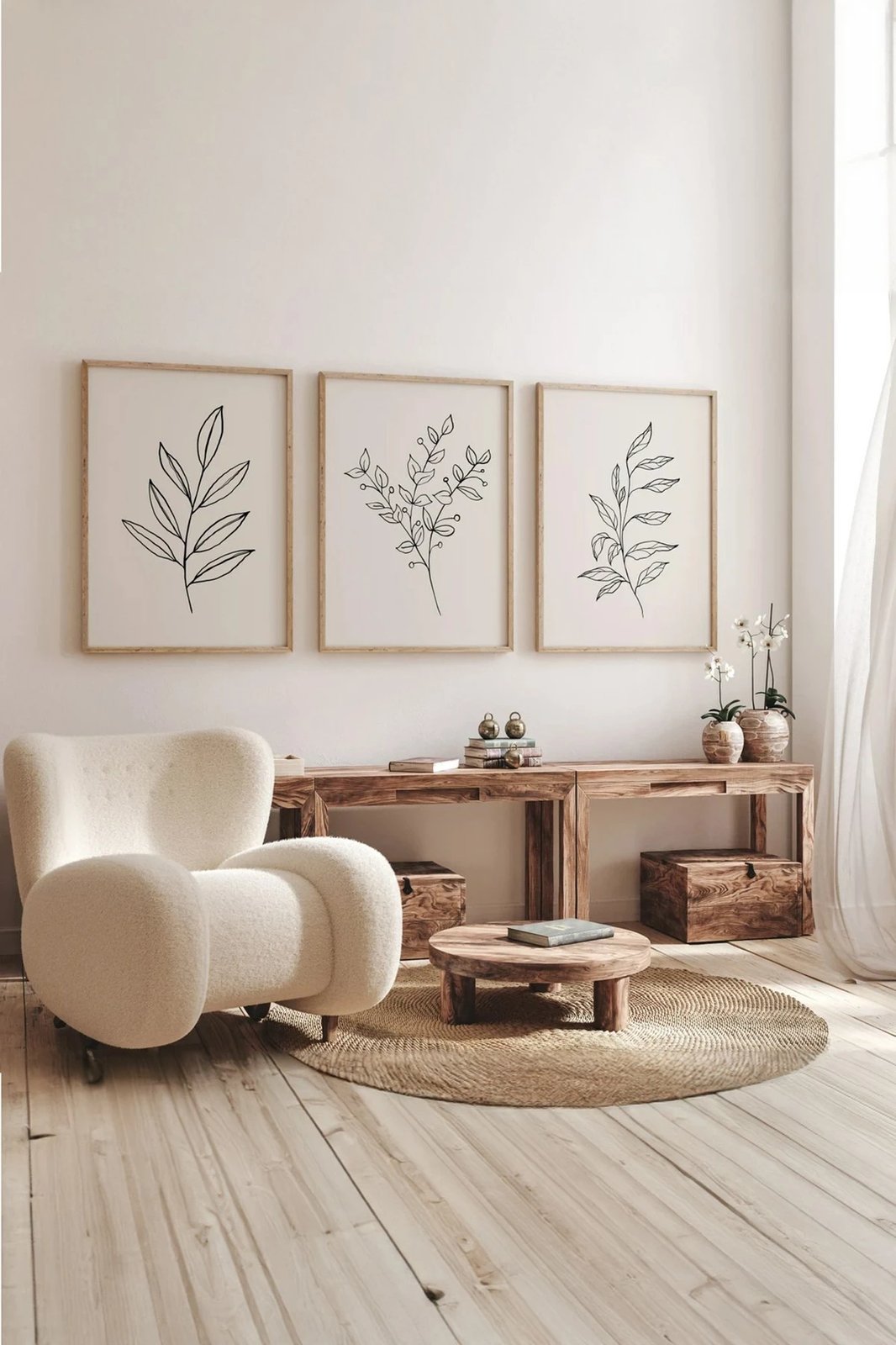 Pikturë dekorative me kornizë (3 copë), Wallity, 3Dartsohoset39