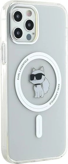 Mbështjellës Karl Lagerfeld IML Choupette MagSafe për iPhone 12/12 Pro, Transparent
