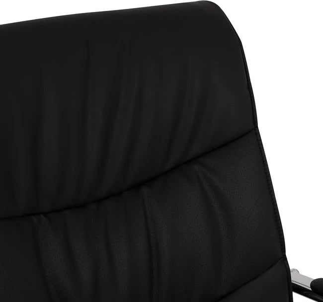 Karrige konferencash JACOB FH1045.11, ngjyrë e zezë PU, bazë e kromuar, 57x66,5x102 cm, set prej 2 copash