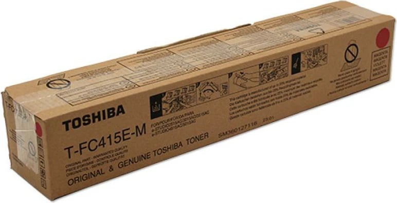 Toner Toshiba T-FC415E-M/TFC415EM rendiment deri 24,000 faqe origjinal magenta