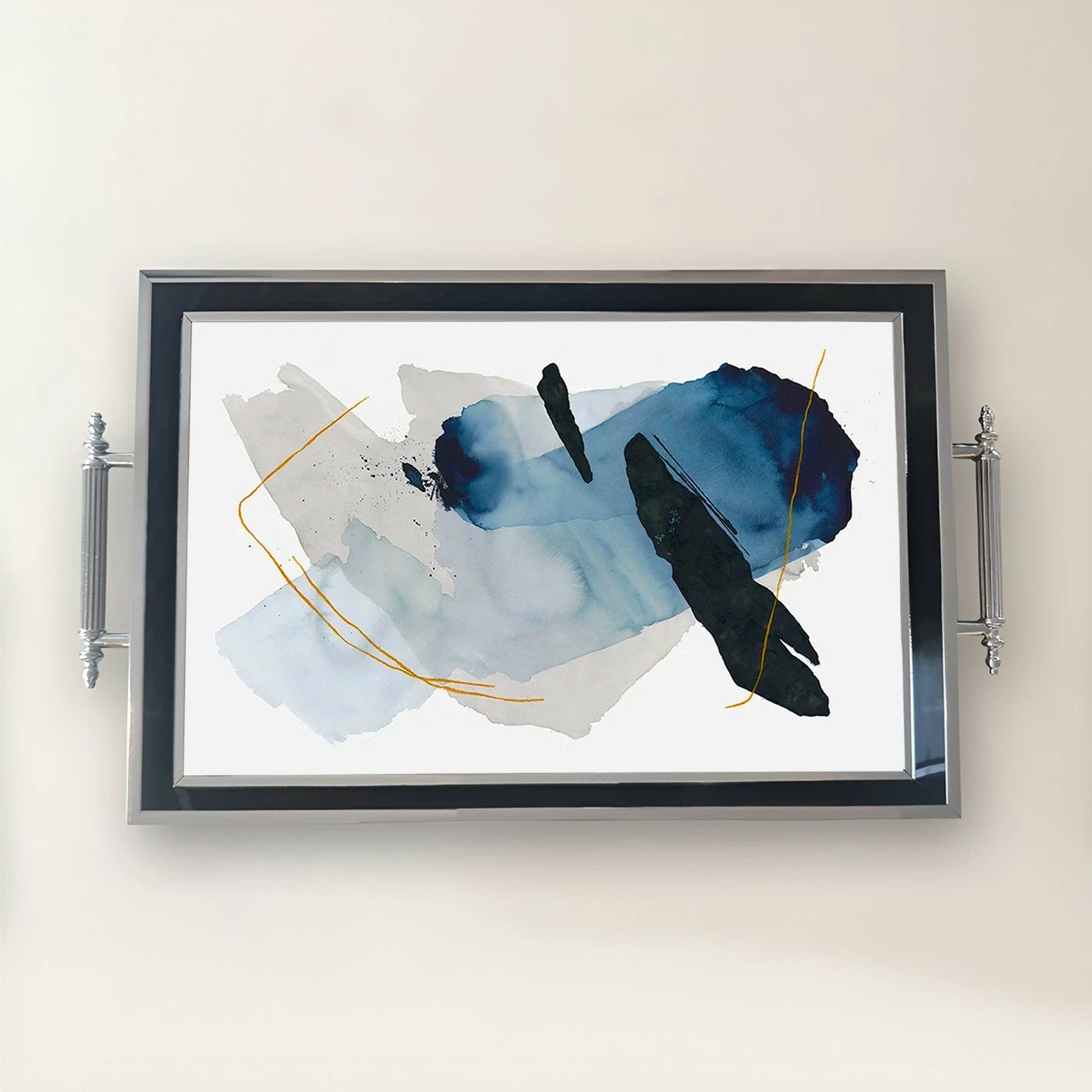 Tabaka qelqi Aberto Design, shumëngjyrëshe, TPG1, 50x29x3.5cm Tabaka qelqi Aberto Design, shumëngjyrëshe, TPG1, 50x29x3.5cm