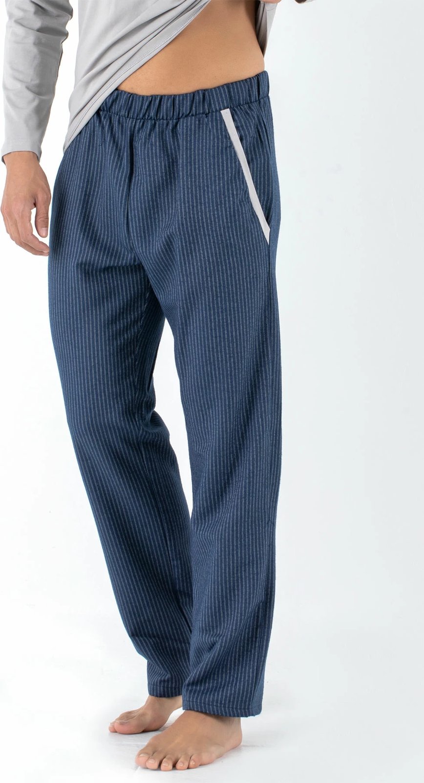 Set pizhamash për burra Jumeon, 002-000466, gri, kaltër