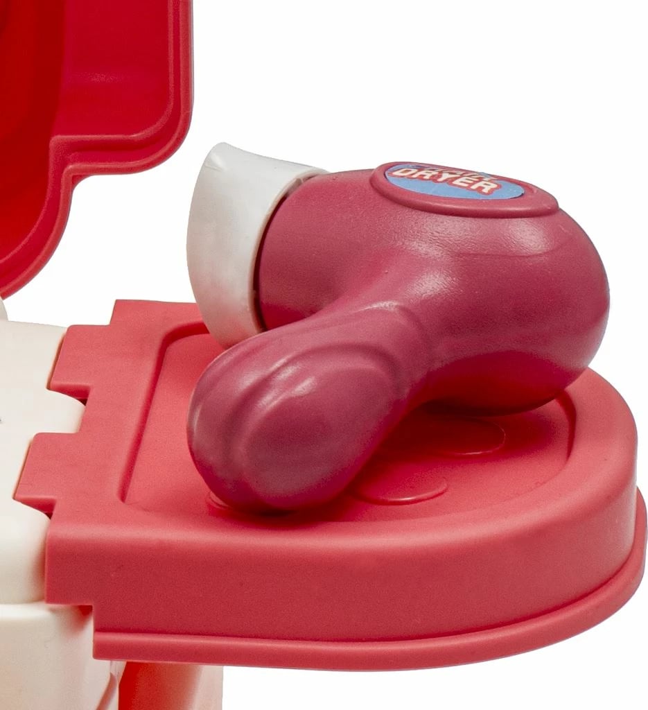 Set lojërash sallon bukurie portabël 3 në 1, BABY MIX, me shpinore, rozë