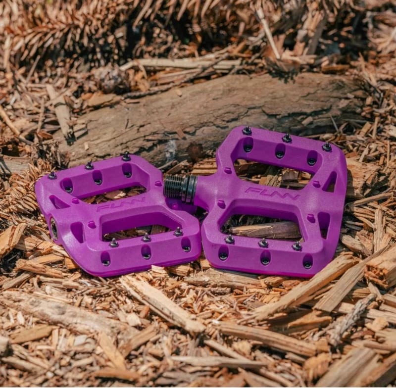 Pedala për bicikletë FUNN, për fëmijë, të purpurta