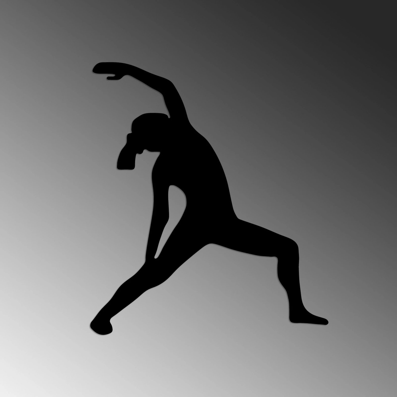 Aksesor dekorativ metalik për mur, Wallity, Yoga 5