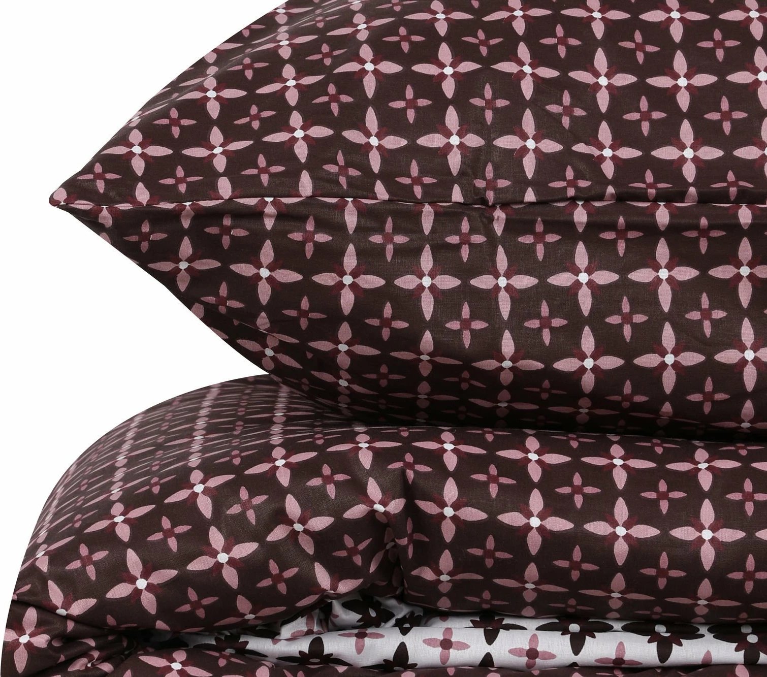 Set mbulesë për jorgan super king, ngjyrë maronë dhe e bardhë, L'essentiel, Camicia Set mbulesë për jorgan super king, ngjyrë maronë dhe e bardhë, L'essentiel, Camicia