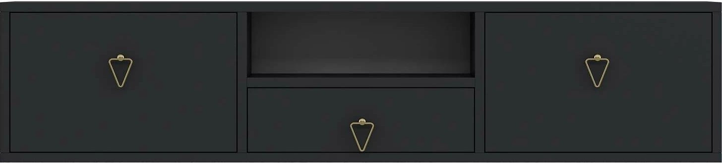 Komodë TV Skye Decor, anthracite, gold, 1303-DROP-1