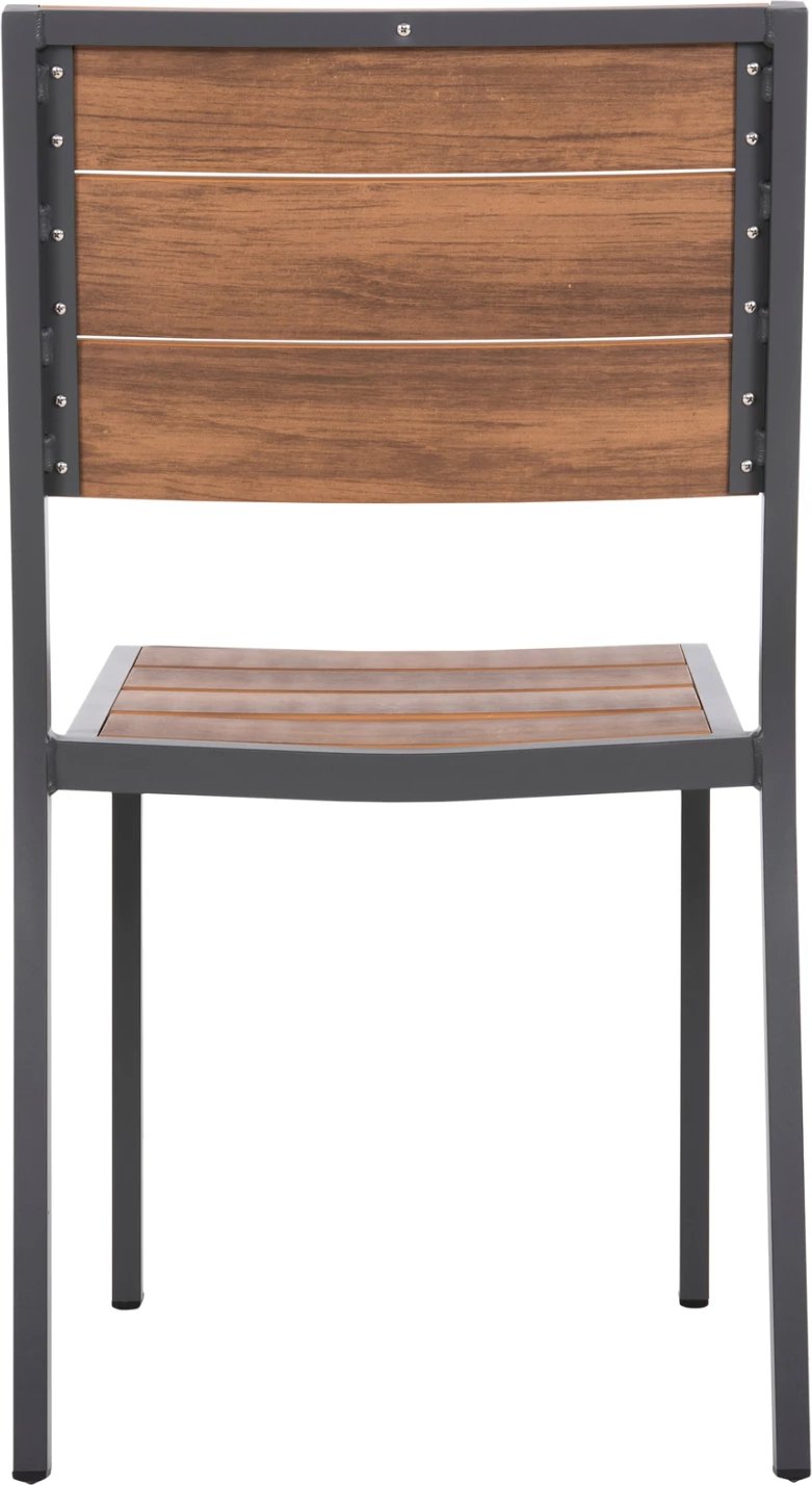 Karrige alumini SAGA FH6063.02 gri e errët me polywood 46x52x86H cm