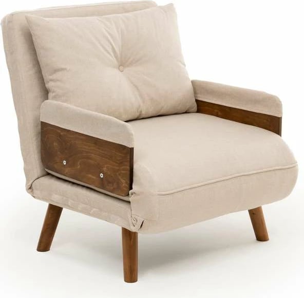 Krevat-karrige një vendës, Atelier del Sofa, Cosmo Single, krem