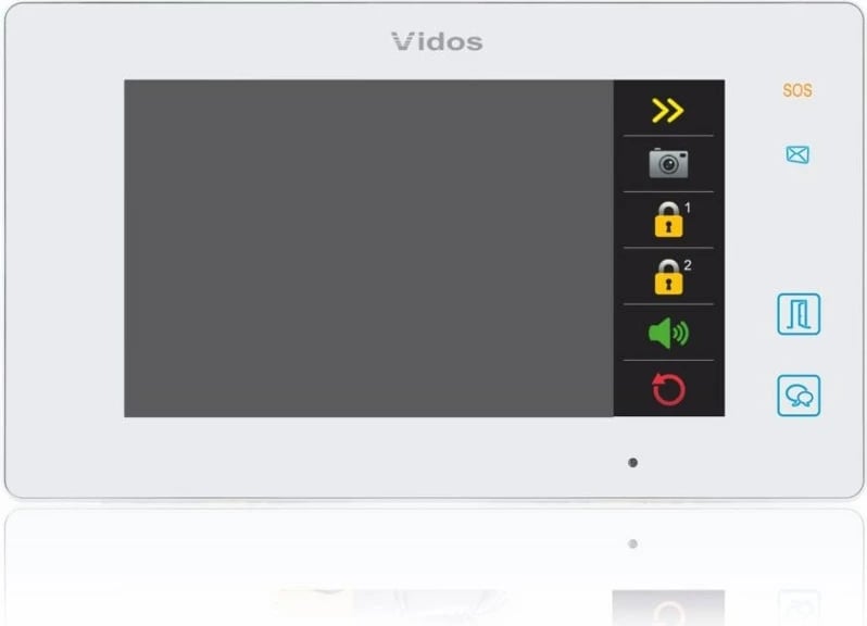 Monitor wideodomofoni VIDOS M1021W, i bardhë