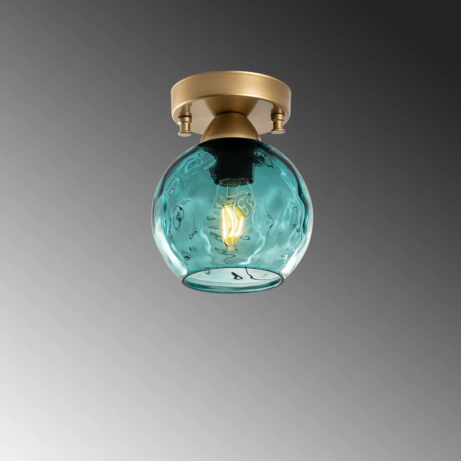 Llambë tavani Opviq Benek, blu e zezë, 15x15x18cm