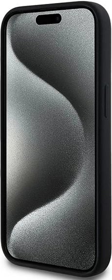 Mbështjellës Karl Lagerfeld Silicone Karl & Choupette MagSafe për iPhone 15/14/13, i zi