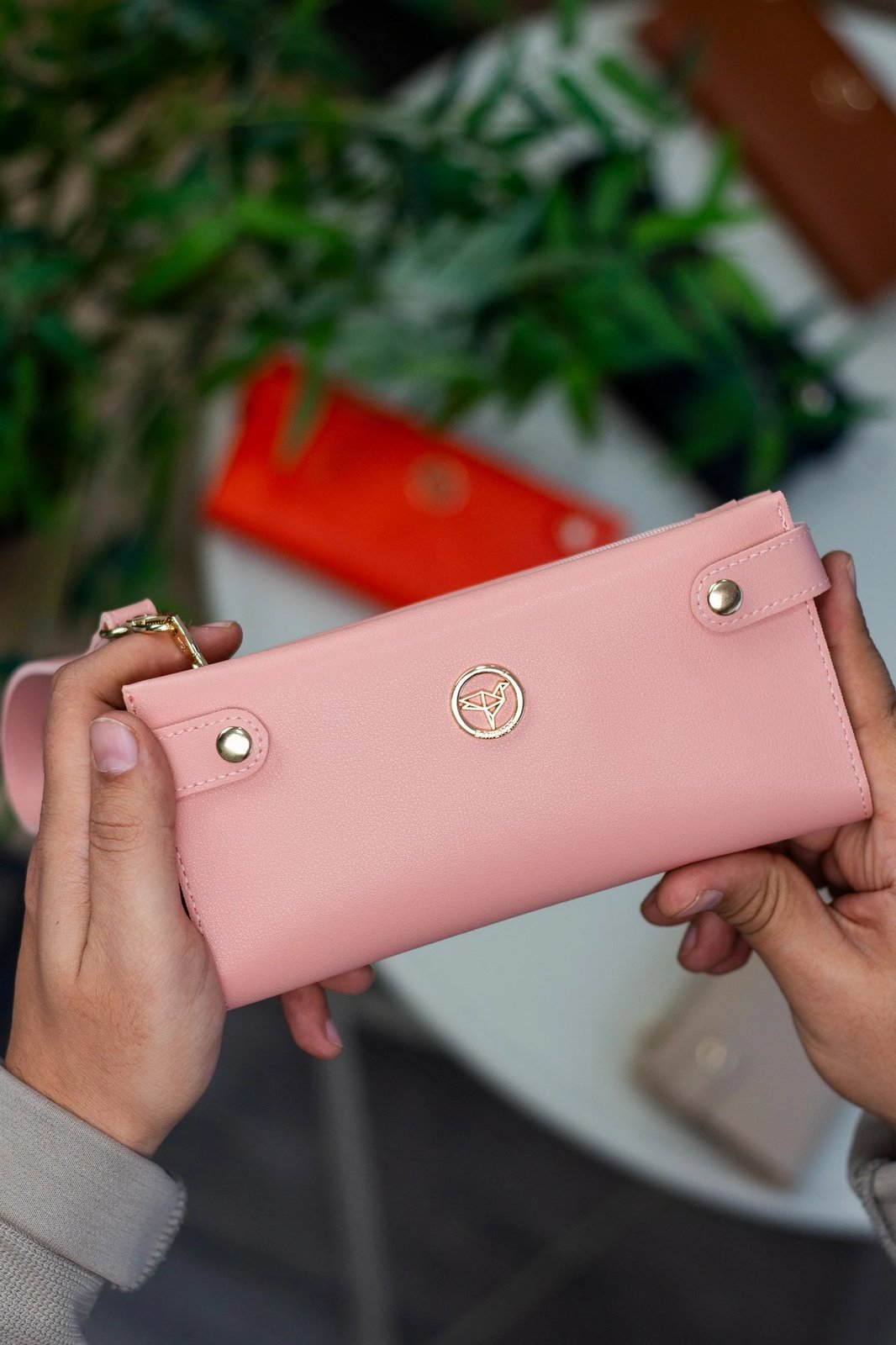 Portofol për gra, Zoozie Bags, ngjyrë pluhur, Tiran